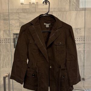 Ann Taylor Factory Dark Brown Blazer